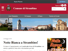 Tablet Screenshot of comune.strambino.to.it